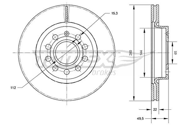 TOMEX Brakes Bremsscheibe